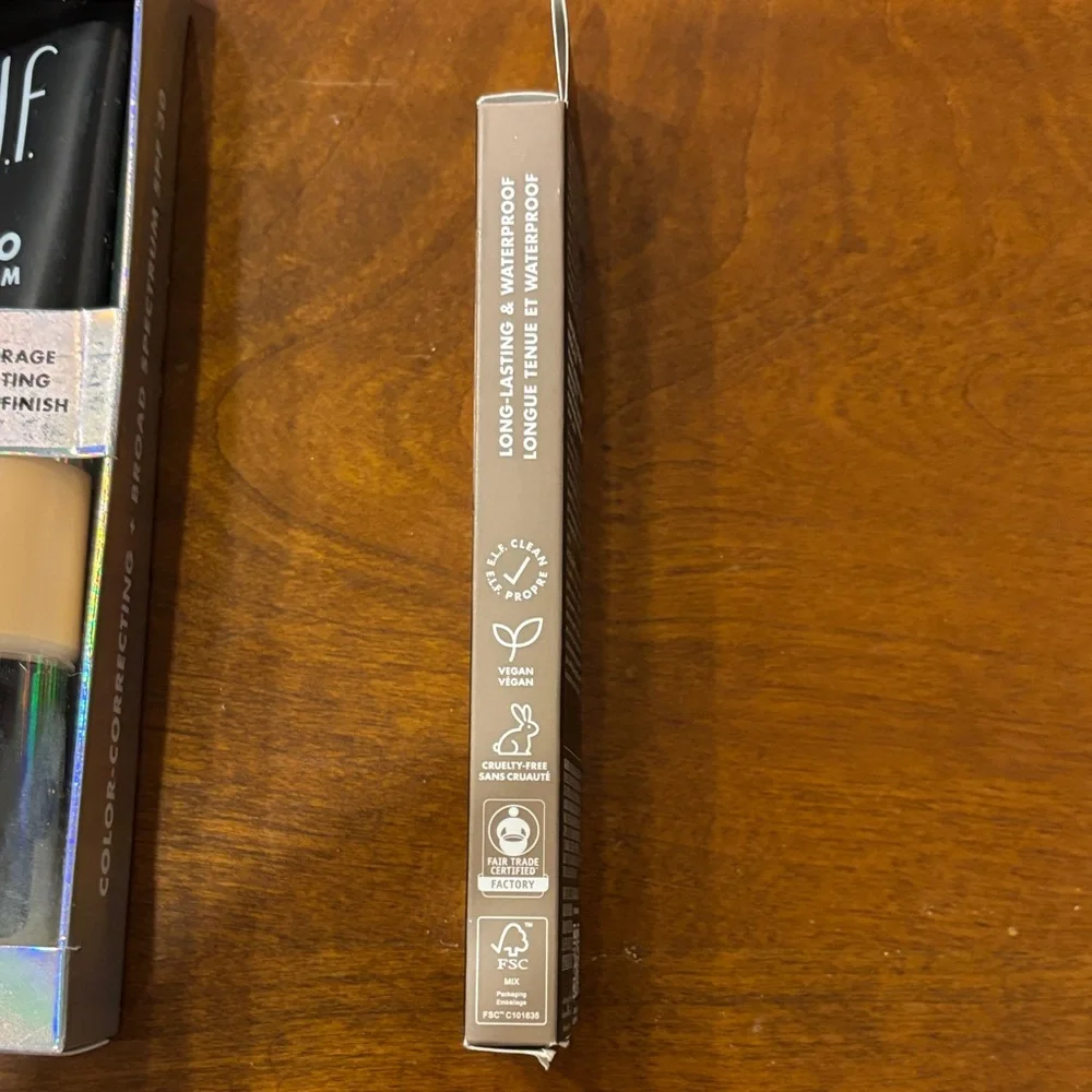 Makeup Revolution Skin‎ Silk Foundation, E.L.F CC Cream & Brow Pen Lot of 3